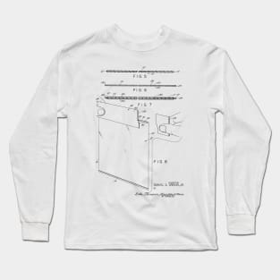 Urinary Drainage System Vintage Patent Hand Drawing Long Sleeve T-Shirt